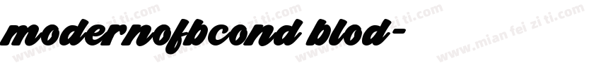 modernofbcond blod字体转换